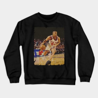 Hubert Davis in New York Knicks Crewneck Sweatshirt